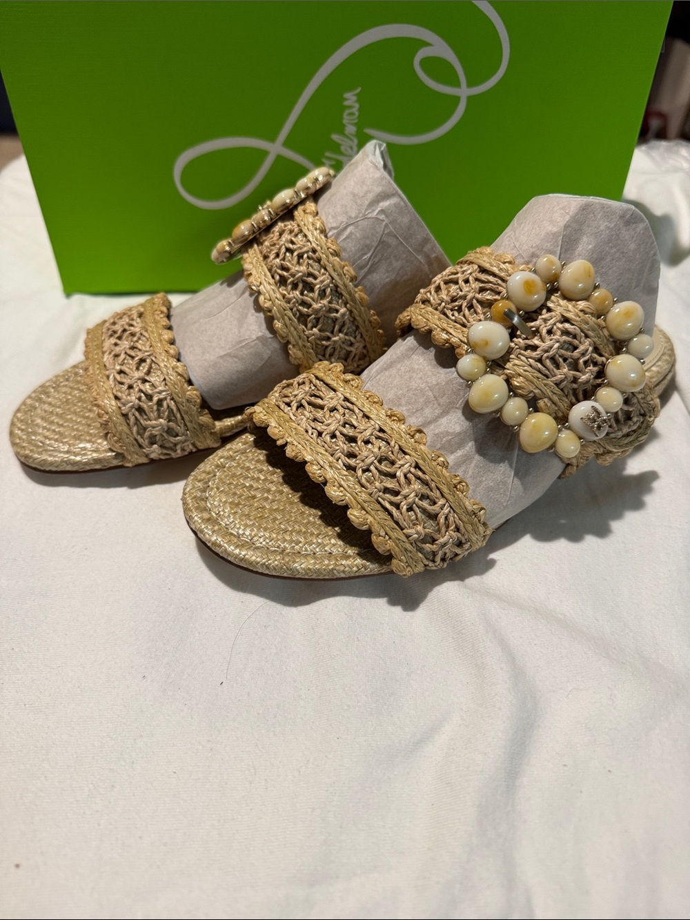 NIB Sam Edelman raffia sandals size 7. - Picture 4 of 4